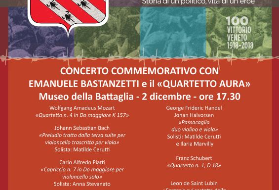 Concerto commemorativo con Emanuele Bastanzetti e il "Quartetto Aura"