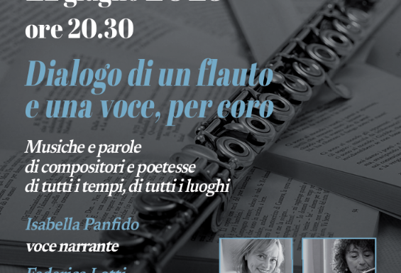 Dialogo di un flauto e una voce, per coro