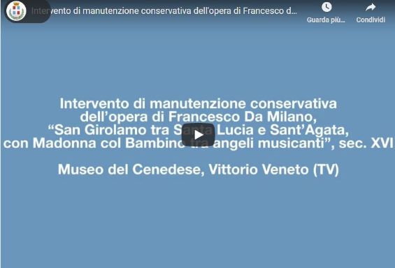 L'intervento di manutenzione conservativa della Pala di Francesco da Milano