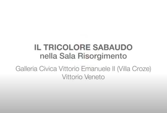Il Tricolore Sabaudo nella Sala Risorgimento della Galleria Civica "Vittorio Emanuele II" di Vittorio Veneto